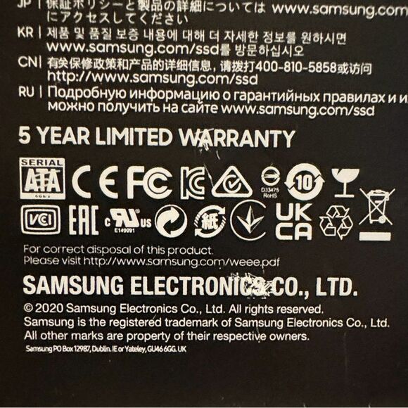 Samsung SSD 870 EVO SATA 2.5” 4TB Solid State Drive NIB - Picture 7 of 12